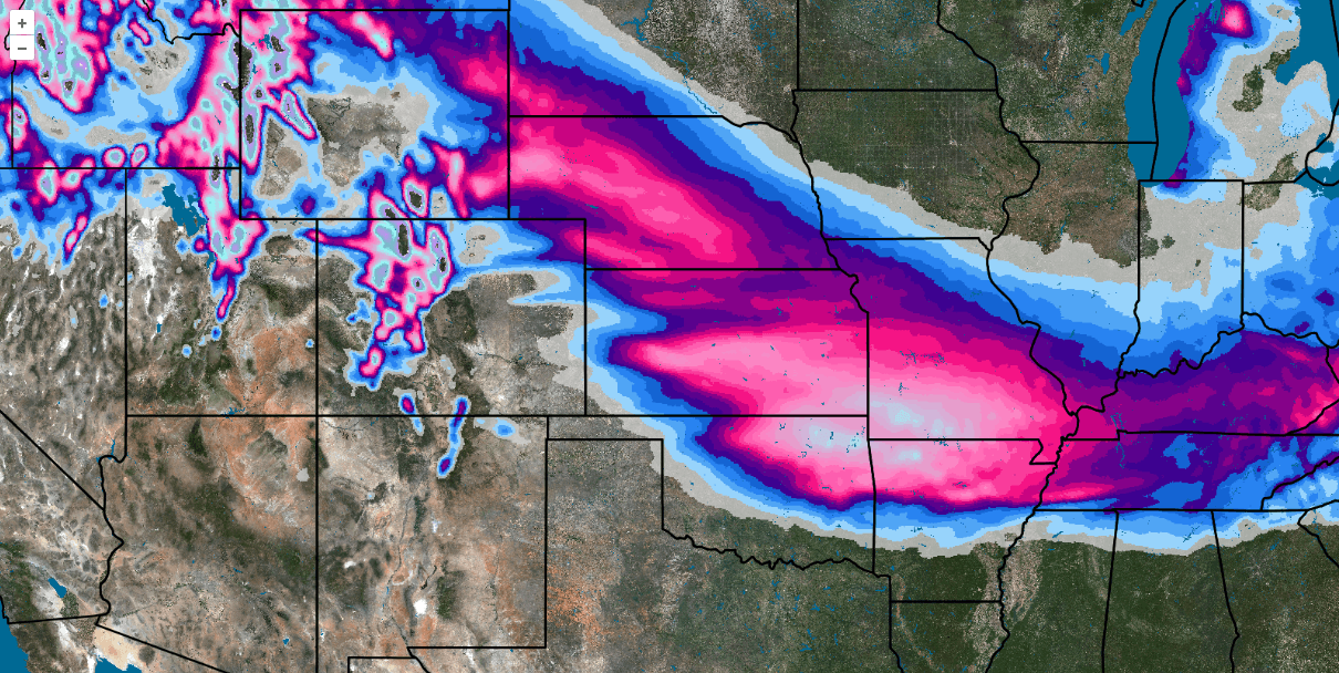Seasonal Snowfall over Unlabeled Satellite Map